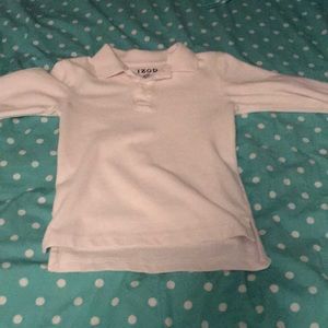 White long sleeve collared shirt